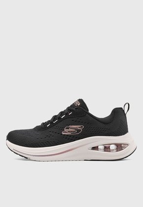 Tenis Running Negro-Marfil-Oro Rosa SKECHERS Skech-Air Meta - Neutral Air