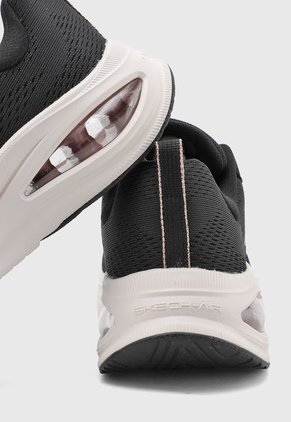 Tenis Running Negro-Marfil-Oro Rosa SKECHERS Skech-Air Meta - Neutral Air