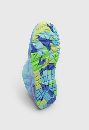 Tenis Lifestyle Celeste-Verde Neón-Violeta Skechers Uno-Like Water