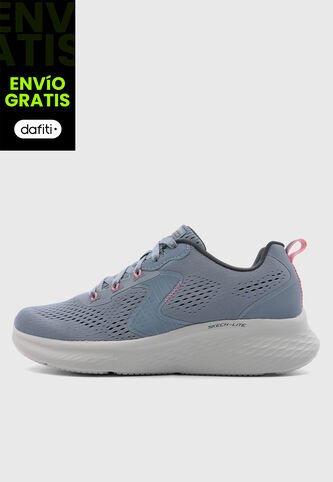Tenis SKECHERS Emesh Lace Up Azul Skechers