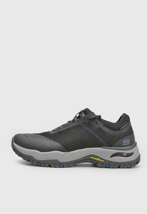 Tenis de Senderismo Negro-Gris-Azul Skechers Relaxed Fit-Arch Fit Dawson - Mahone