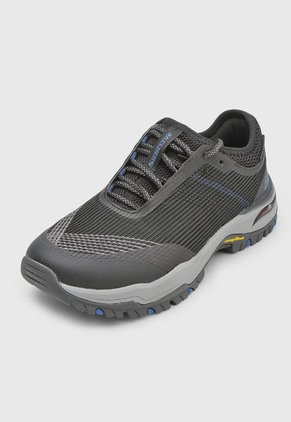 Tenis de Senderismo Negro-Gris-Azul Skechers Relaxed Fit-Arch Fit Dawson - Mahone