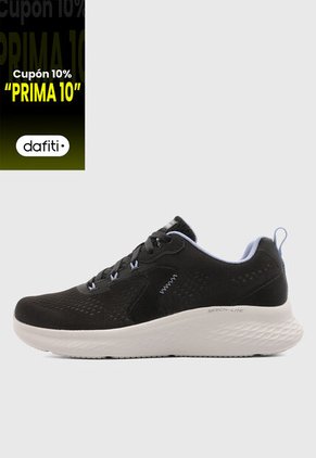 Tenis Running SKECHERS Emesh Lace Up Negro