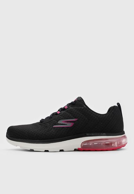 Tenis Training Negro-Magenta-Blanco Skechers Go Walk Air 2.0-Dynamic Virtue