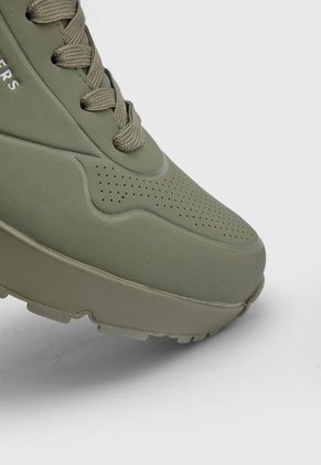 Tenis Lifestyle Verde Oliva Skechers Uno - Stand On Air