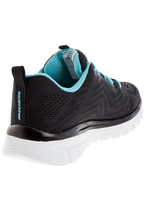 Running Negro-Verde aguamarina Skechers