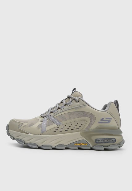Tenis de Senderismo Beige-Gris Skechers Max Protect - Task Force