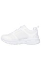 TENIS SKECHERS NIÑA 303637L-WHT MICROSPE Talla 4 de Skechers