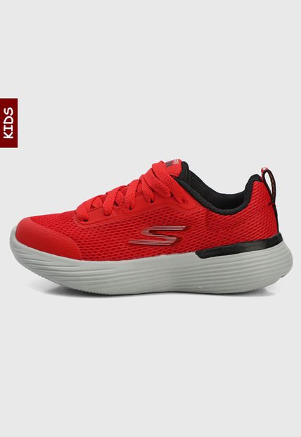 Tenis Running Rojo-Gris-Negro Skechers Kids Omega