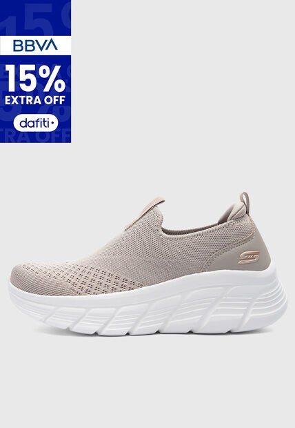 Tenis SKECHERS Bobs B Flex Hi Beige