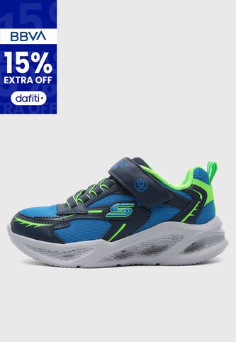 Tenis SKECHERS Meteor-Lights Azul Skechers