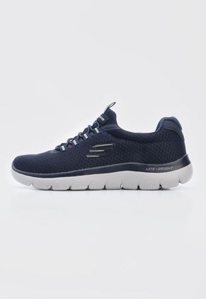 Tenis Training Azul-Gris Skechers