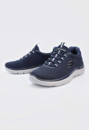 Tenis Training Azul-Gris Skechers