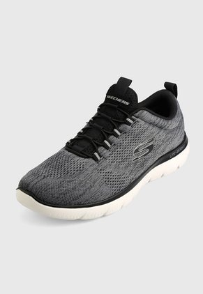 Tenis Training Gris-Negro Skechers Summits - Louvin