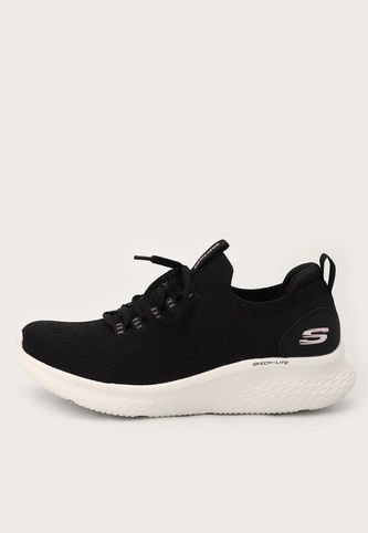 Tenis Training Negro-Blanco-Rosa Skechers Skech-Lite Pro Skechers