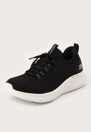 Tenis Training Negro-Blanco-Rosa Skechers Skech-Lite Pro