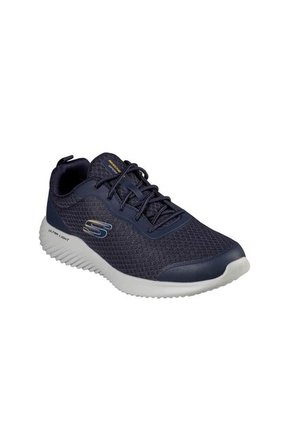 Tenis Skechers Hombre Bounder Azul - Blanco