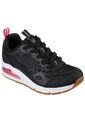 Tenis  Skechers  Mujer  Street Uno - Negro - Rosado de Skechers
