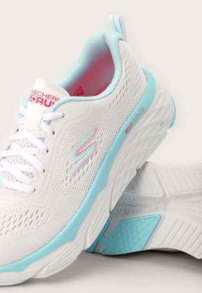 Tenis Running Blanco-Aguamarina-Fucsia Skechers Max Cushioning Elite - Ziva