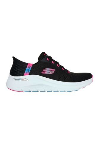 Tenis Skechers Mujer Arch Fit 2.0-Easychic - Negro - Fucsia Skechers