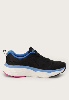 Tenis Running Negro-Celeste-Fucsia Skechers Max Cushioning Elite