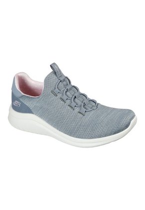 Tenis Skechers Ultraflex 2.0 Delightful Sport Color Gris/Rosa Para Mujer