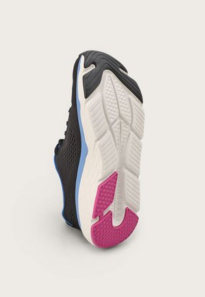 Tenis Running Negro-Celeste-Fucsia Skechers Max Cushioning Elite