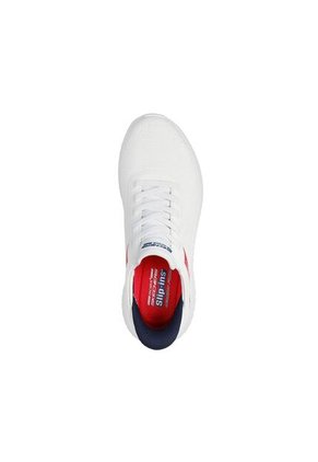 Tenis Skechers Hombre Bobs Squad Chaos Memory Foam Blanco