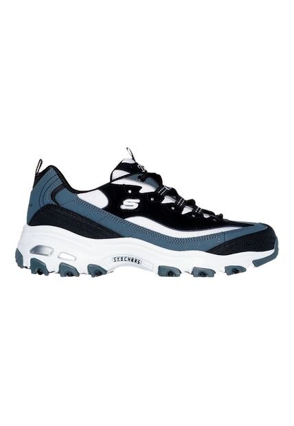 Tenis Skechers Mujer  D´lites Popular Vote - Negro - Blanco