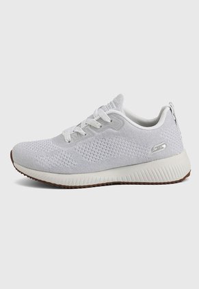 Tenis Training Gris-Plateado-Blanco Skechers