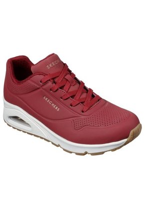 Tenis Skechers Uno - Stand On Air Color Rojo - Blanco Para Mujer