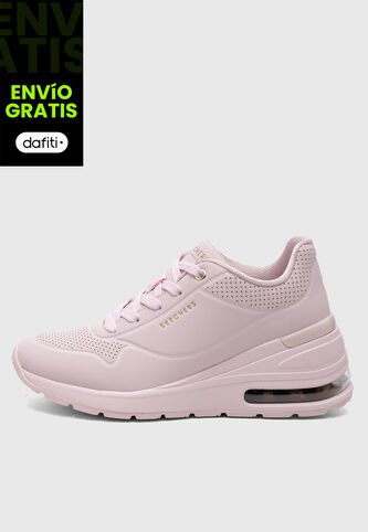 Tenis Skechers Million Air - Elevated Air Rosa Skechers