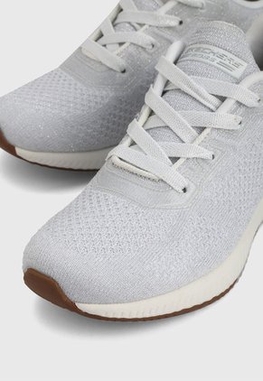 Tenis Training Gris-Plateado-Blanco Skechers