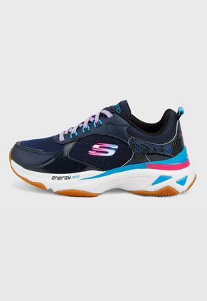 Tenis Running Azul-Multicolor Skechers Energy Racer- Oh So Cool