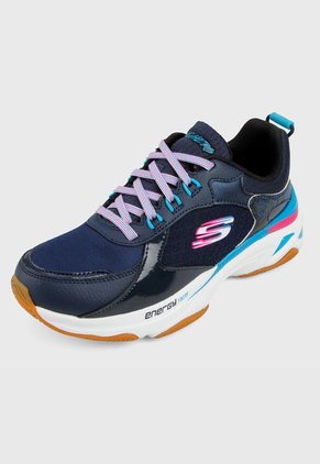 Tenis Running Azul-Multicolor Skechers Energy Racer- Oh So Cool