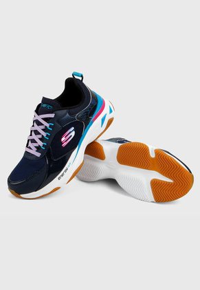 Tenis Running Azul-Multicolor Skechers Energy Racer- Oh So Cool