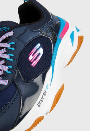 Tenis Running Azul-Multicolor Skechers Energy Racer- Oh So Cool