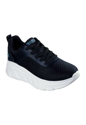 Tenis Skechers Mujer Bobs B Flex Hi - Negro - Blanco