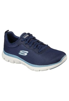 Tenis Skechers Flex Appeal 4.0 - Brilliant View Color Azul - Blanco Para Mujer