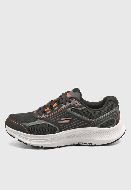 Tenis Running Negro-Naranja-Gris Skechers GO Run Consistent 2.0