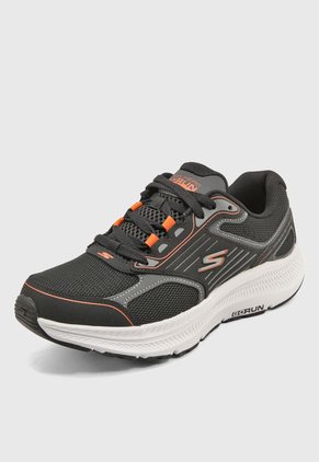 Tenis Running Negro-Naranja-Gris Skechers GO Run Consistent 2.0