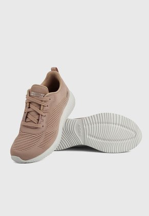 Tenis Training Nude-Blanco Skechers Lace Up