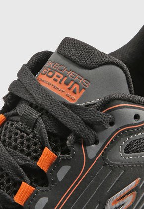 Tenis Running Negro-Naranja-Gris Skechers GO Run Consistent 2.0