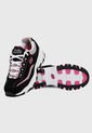 Tenis Lifestyle Negro-Blanco-Rosa Skechers D'Lites de Skechers