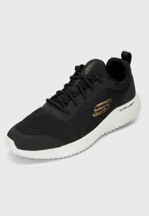Tenis Training Negro-Blanco Skechers Bounder Voltis