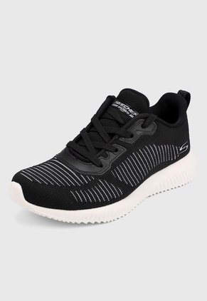 Tenis Training Negro-Blanco Skechers Bobs Squad - Breeze Way