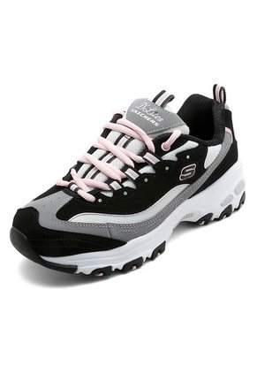 Tenis Lifestyle Blanco-Negro Skechers D'lites