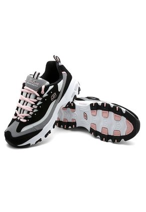 Tenis Lifestyle Blanco-Negro Skechers D'lites