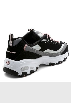 Tenis Lifestyle Blanco-Negro Skechers D'lites