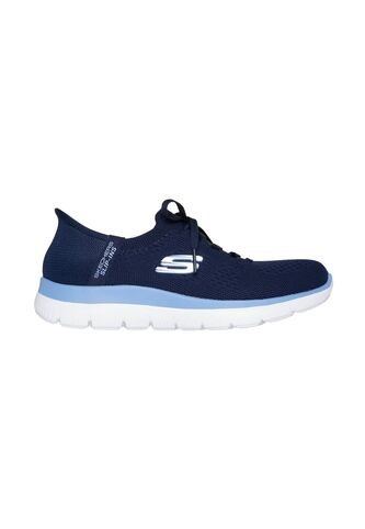 Tenis Skechers Mujer Summits-Newdaily Slip-ins Azul Skechers
